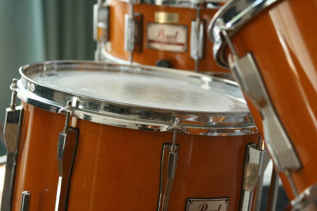 Three large drums